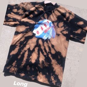 Distressed Tye Dye Chicago Blackhawks LS